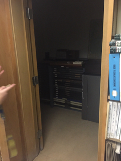 Small office within the inner suite (A101F), no external light