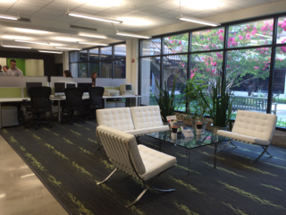 MITH lobby and windows